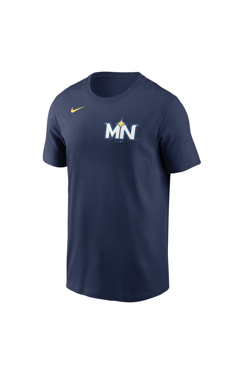 Nike Men's Nike Navy Minnesota Twins 2024 City Connect Wordmark T-Shirt, Alternate, color, Navy