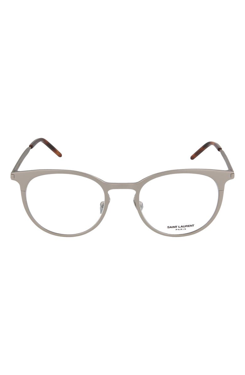 Saint Laurent 50mm Round/Oval Optical Frames, Main, color,