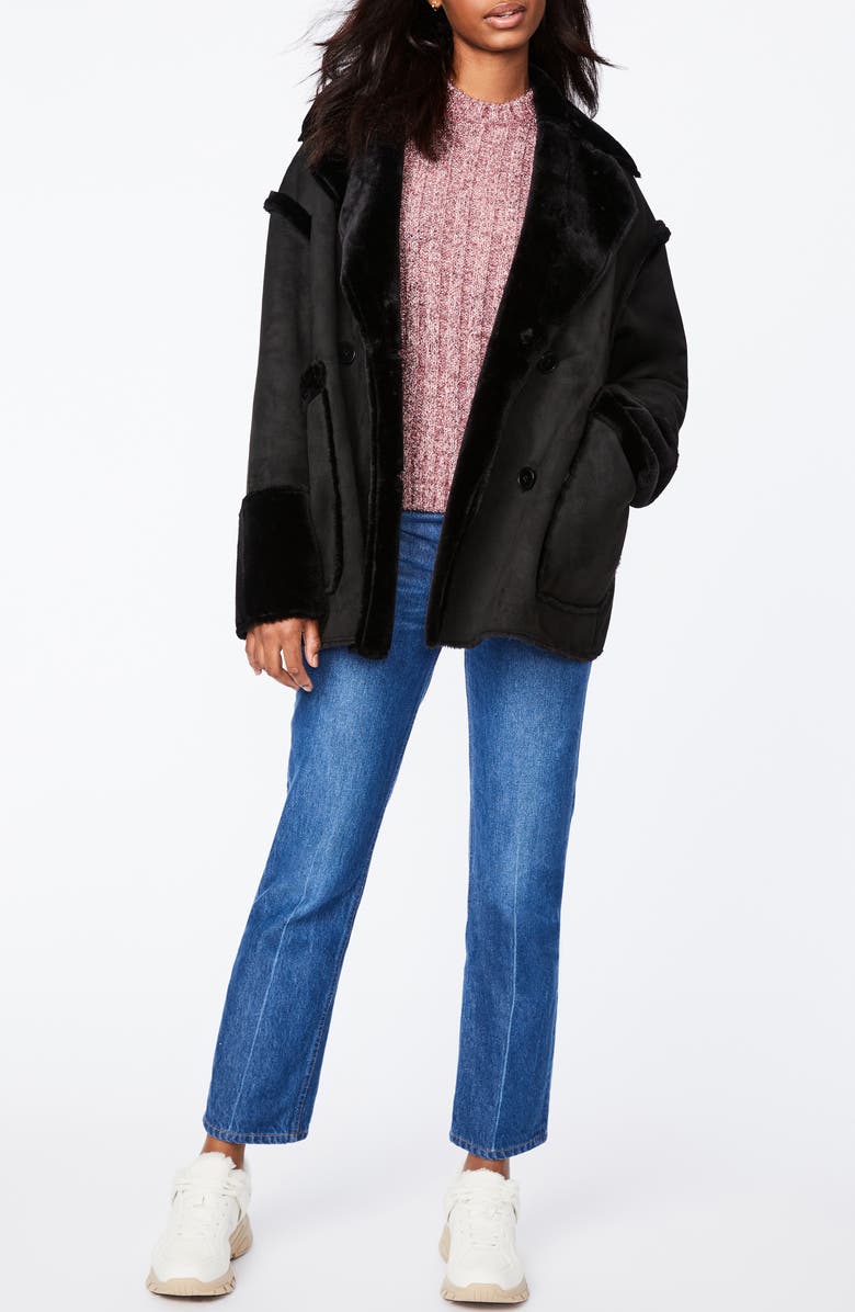 Bernardo NY Faux Shearling Jacket, Alternate, color,