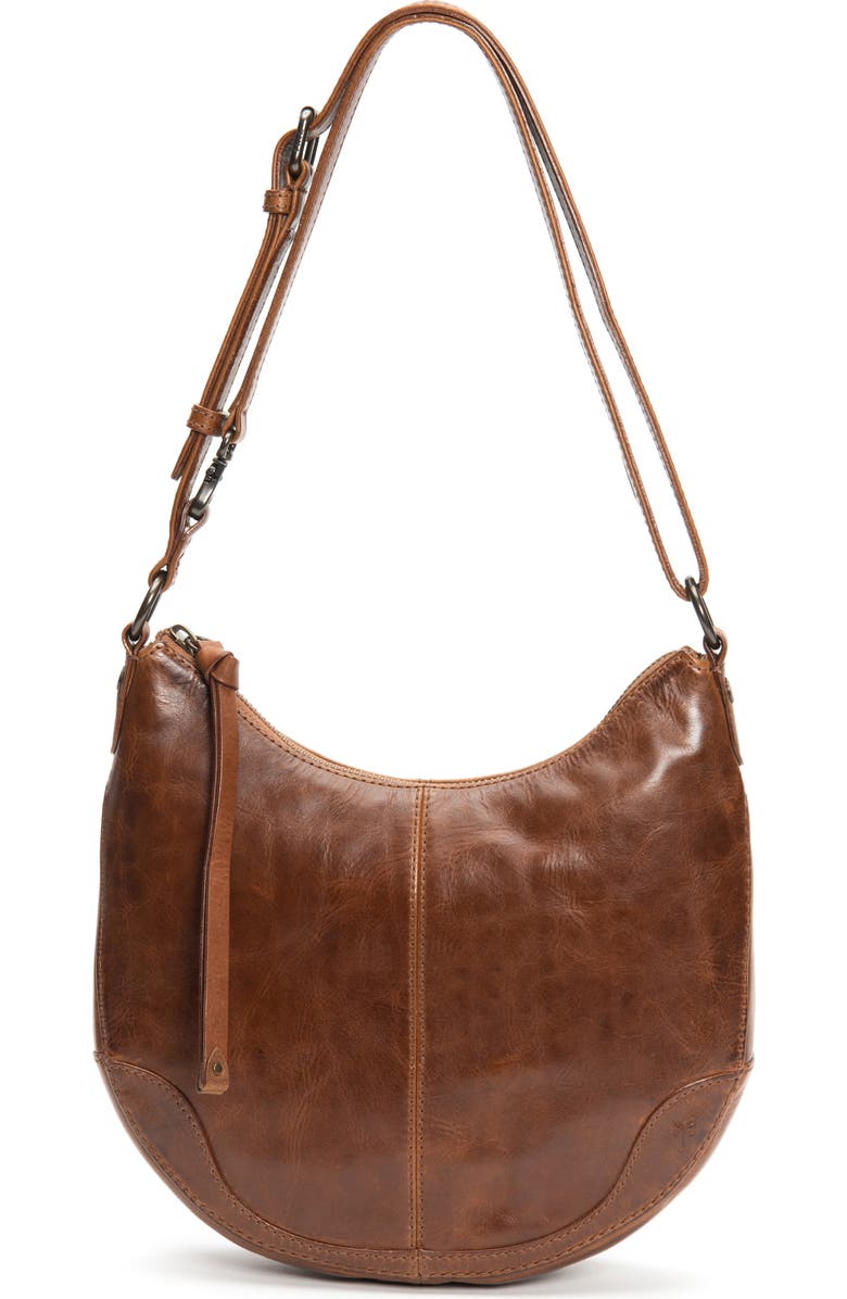 Frye Melissa Small Leather Scoop Hobo, Main, color,