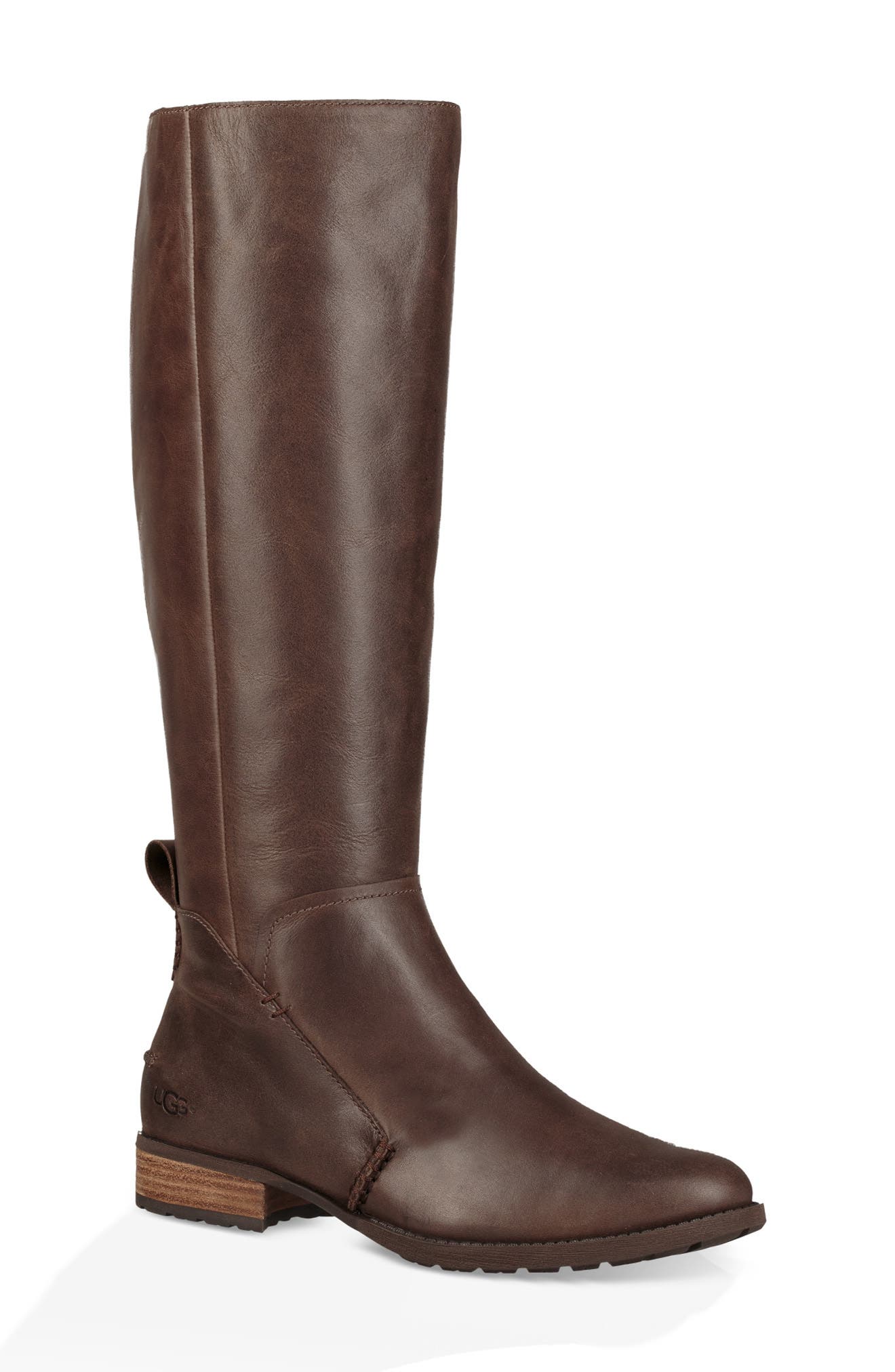UGG<sup>®</sup> Leigh Knee High Riding Boot, Main, color, 