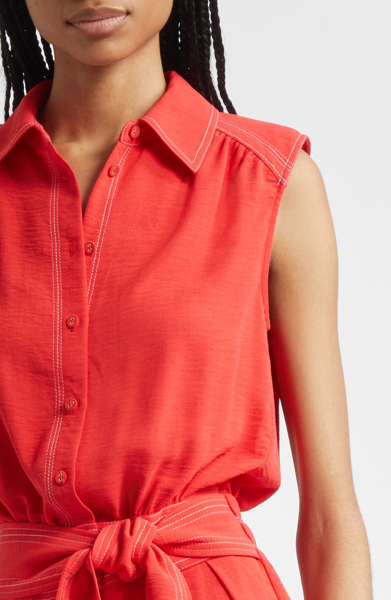 Ramy Brook Paz Relaxed Button Front Romper, Alternate, color, 