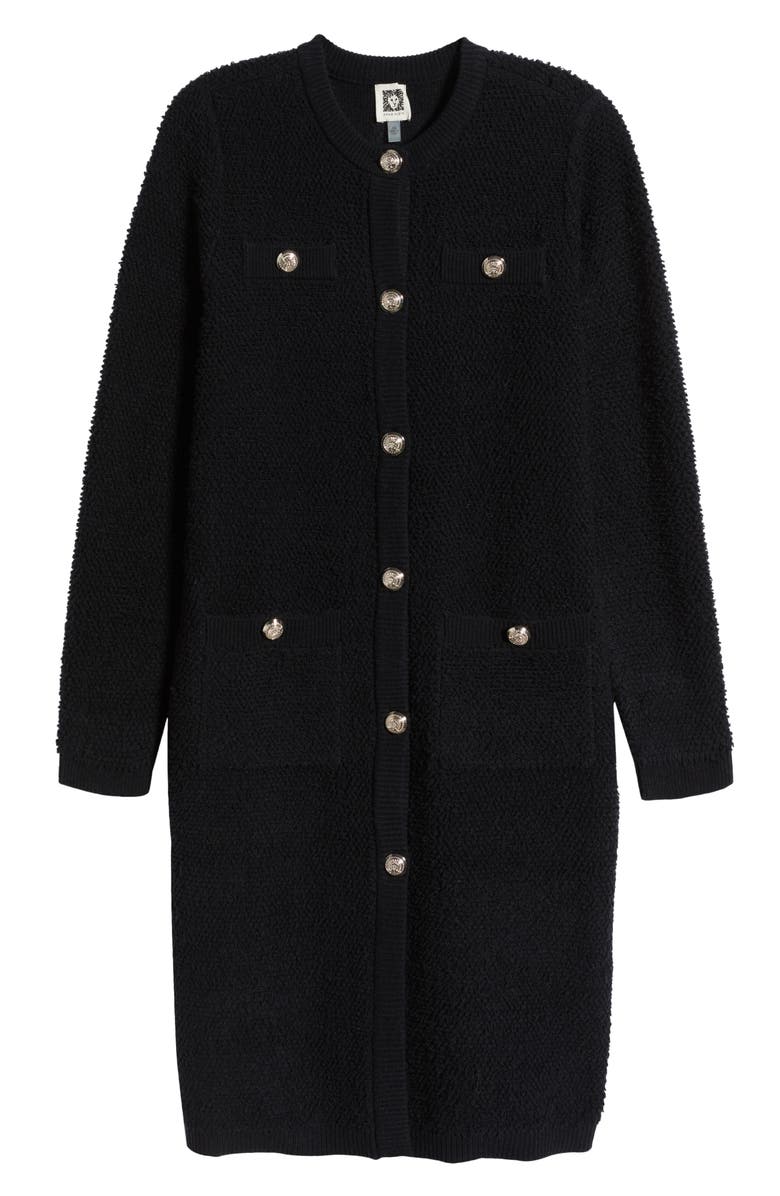 Anne Klein Long Bouclé Cardigan, Alternate, color, 