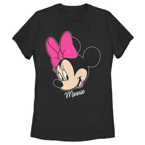 Women's Mickey & Friends Minnie Mouse Big Face  Graphic T-Shirt