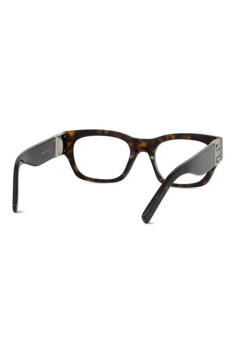 GV One 53mm Rectangular Optical Glasses, Alternate, color, SHINY BLACK