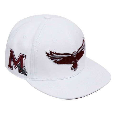 Men's Pro Standard White Maryland Eastern Shore Hawks Mascot Evergreen Wool Snapback Hat