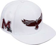 PRO STANDARD Men's Pro Standard White Maryland Eastern Shore Hawks Mascot Evergreen Wool Snapback Hat