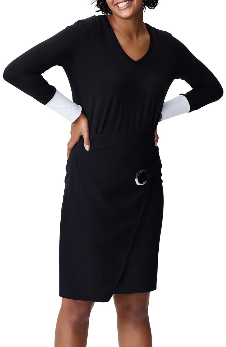 Universal Standard Rhine Colorblock Cuff Top, Main, color,