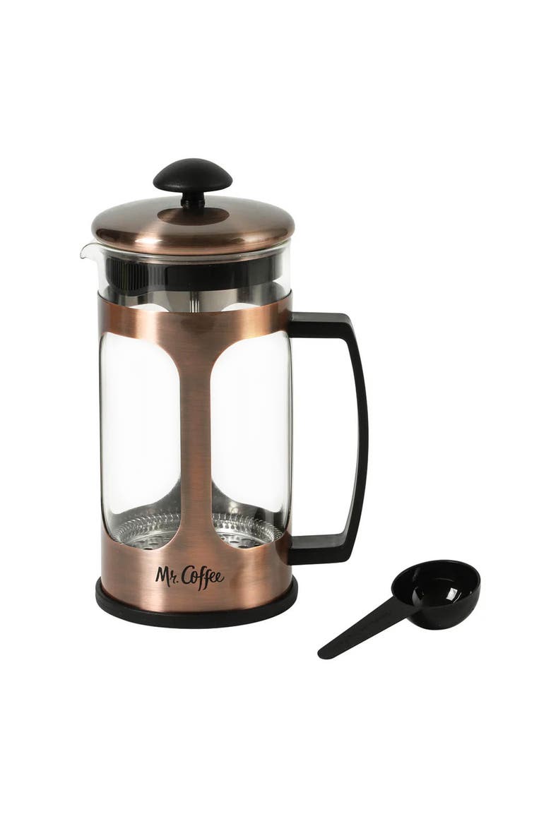 30 Ounce Daily Brew French Press Coffee Maker in Copper, Main, color, Copper
