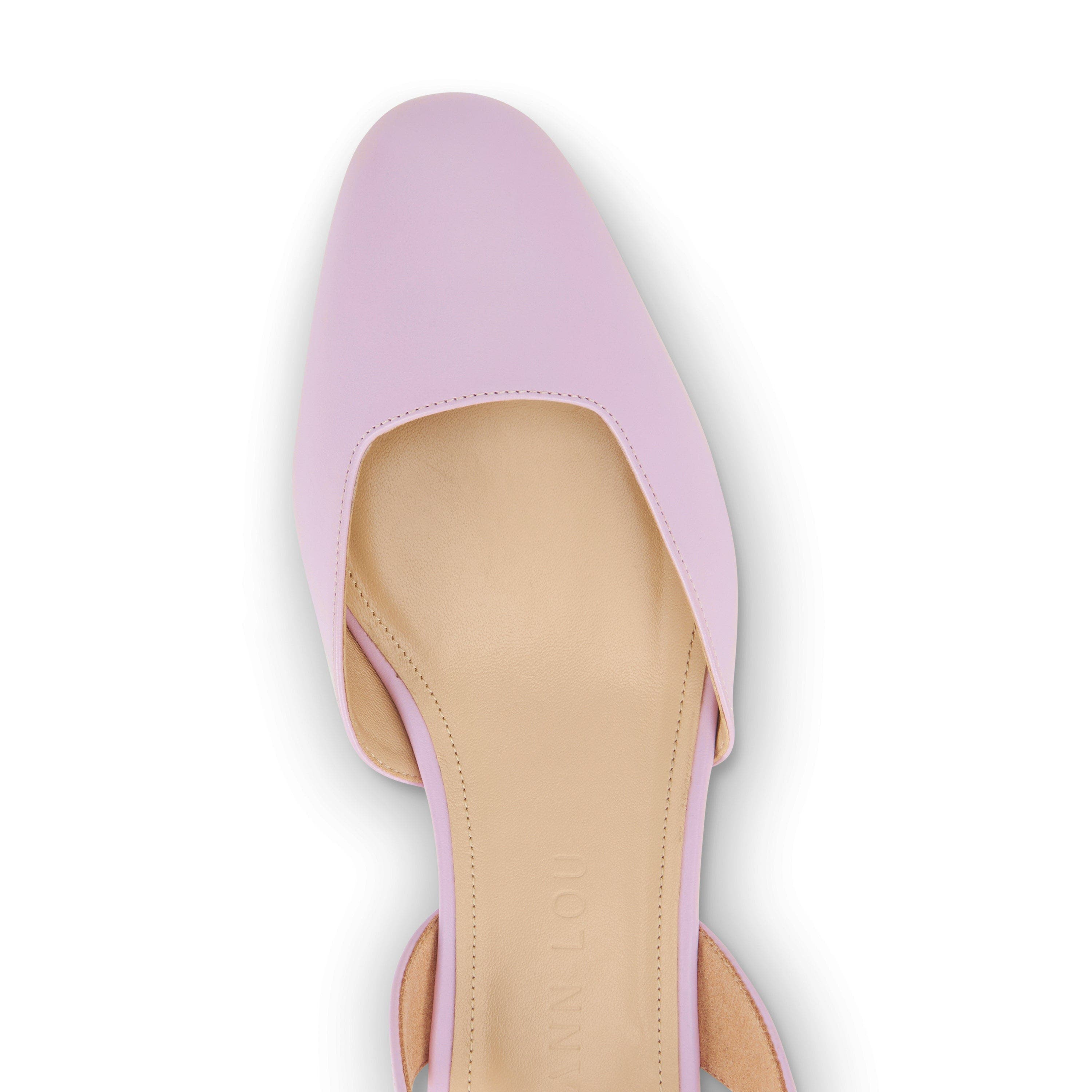 AIMEE ANN LOU Izella Slingback in Leather, Alternate, color, Pink
