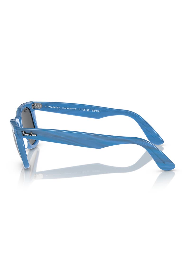 52mm Square Sunglasses, Alternate, color, STRIPED BLUE / GREY