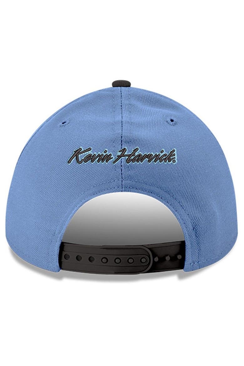 Men's New Era Light Blue/Black Kevin Harvick 9FORTY Snapback Adjustable Hat, Alternate, color, Light Blue