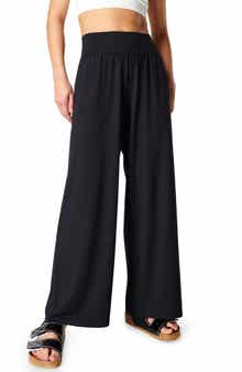 High Waist Wide Leg Stretch Modal Pants