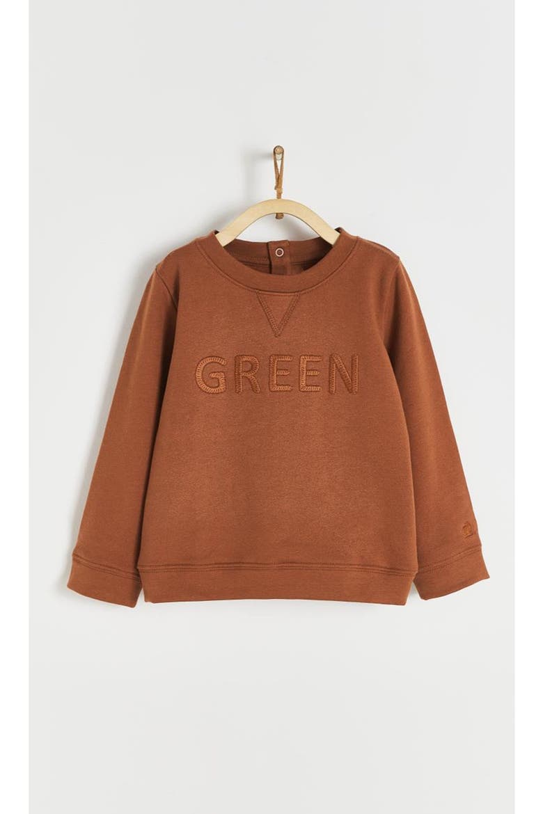 Sweatshirt Lenny Leaves for Toddler, Main, color, BROWN