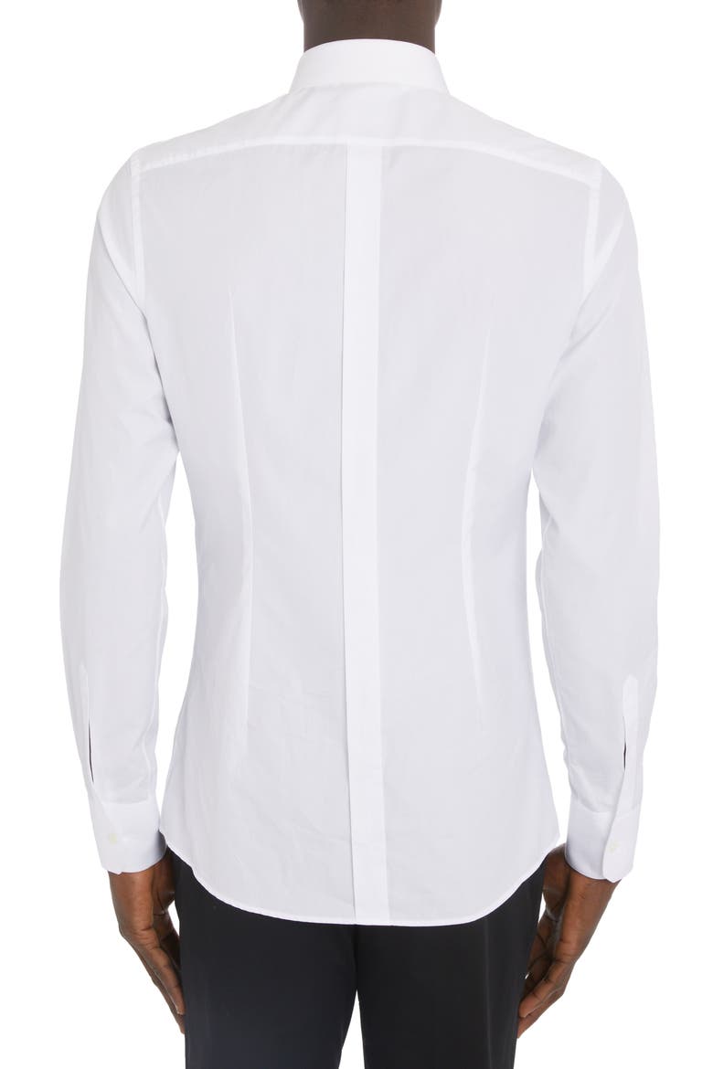 Men's Cotton Button-Up Shirt, Alternate, color, OPTICAL WHITE