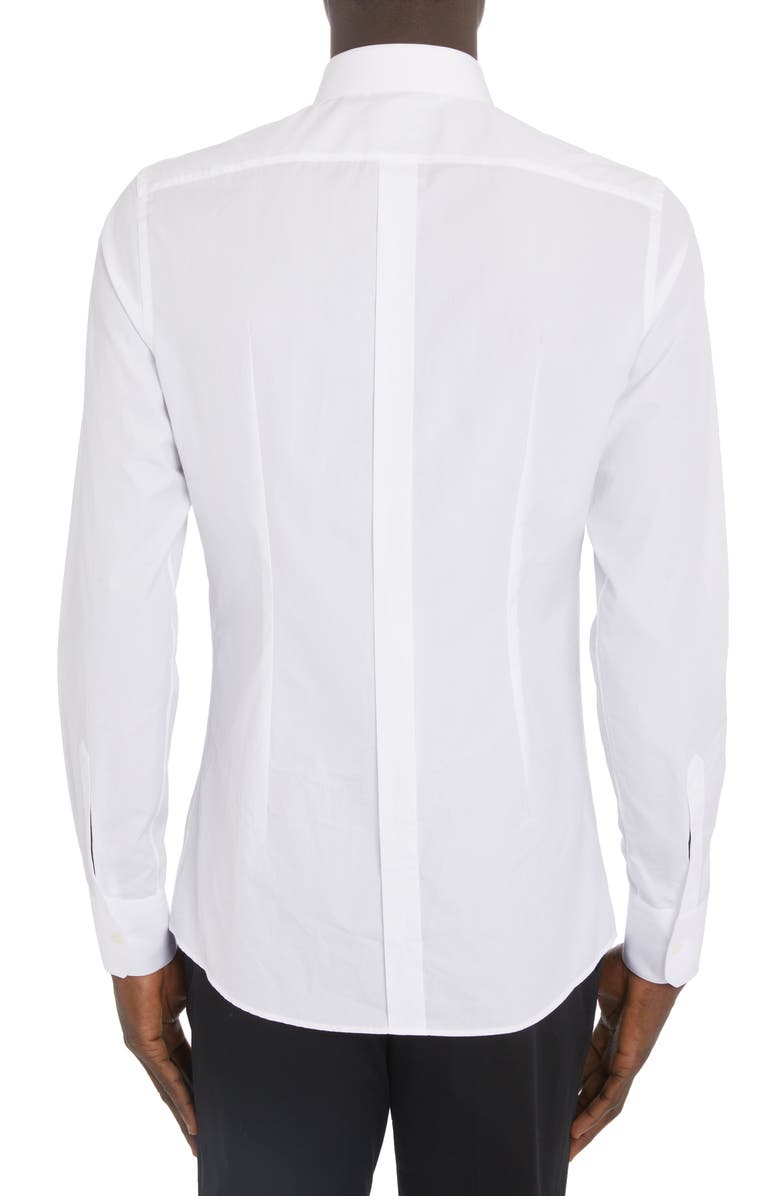 Dolce&Gabbana Men's Cotton Button-Up Shirt, Alternate, color, Optical White