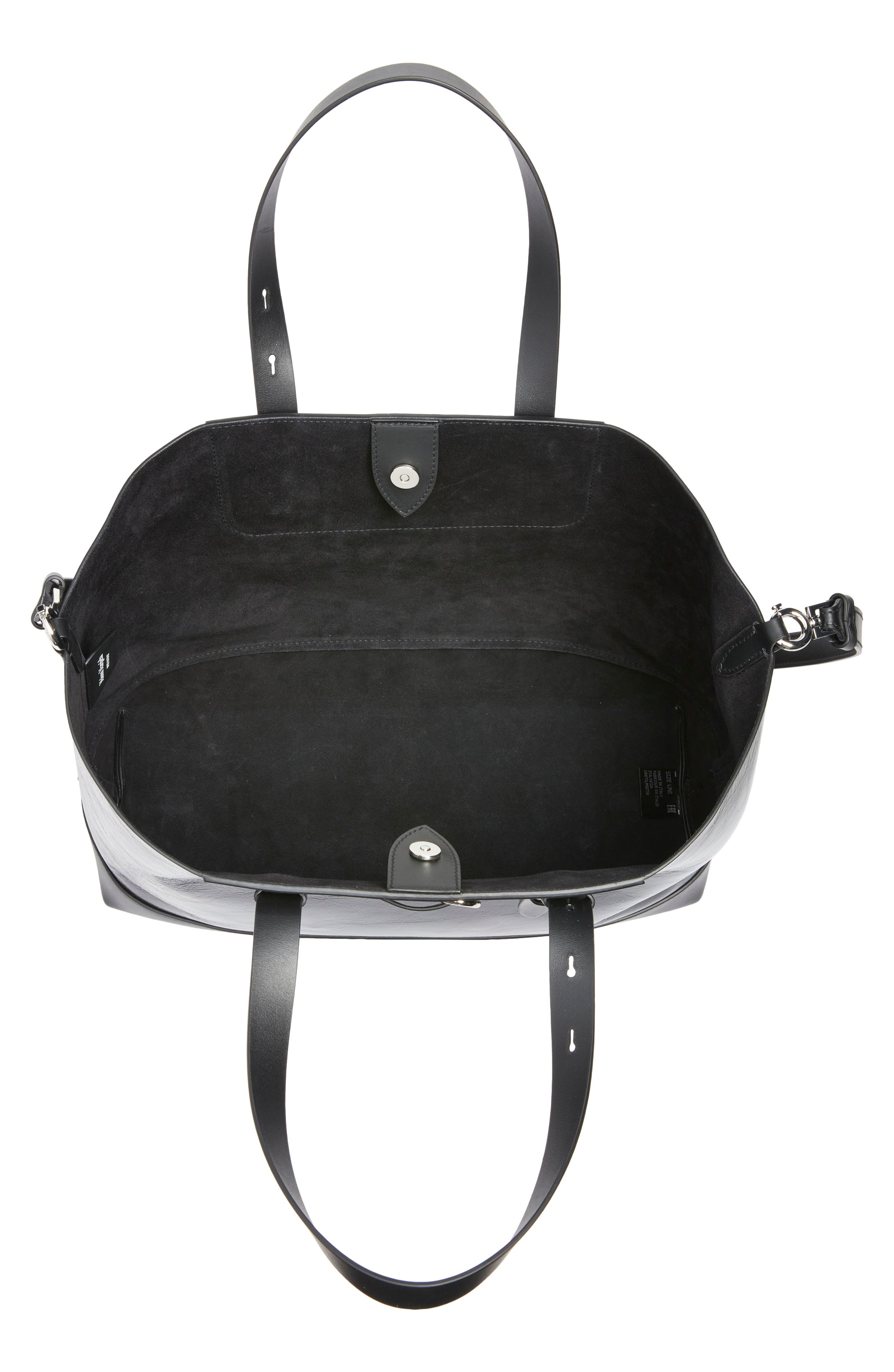 Maison Margiela Medium Horizontal Shopper, Alternate, color, Black/ Black