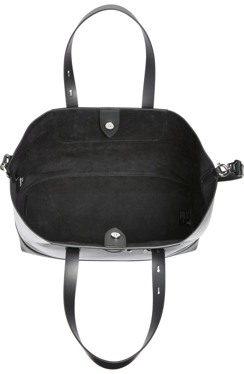 Maison Margiela Medium Horizontal Shopper, Alternate, color, Black/ Black