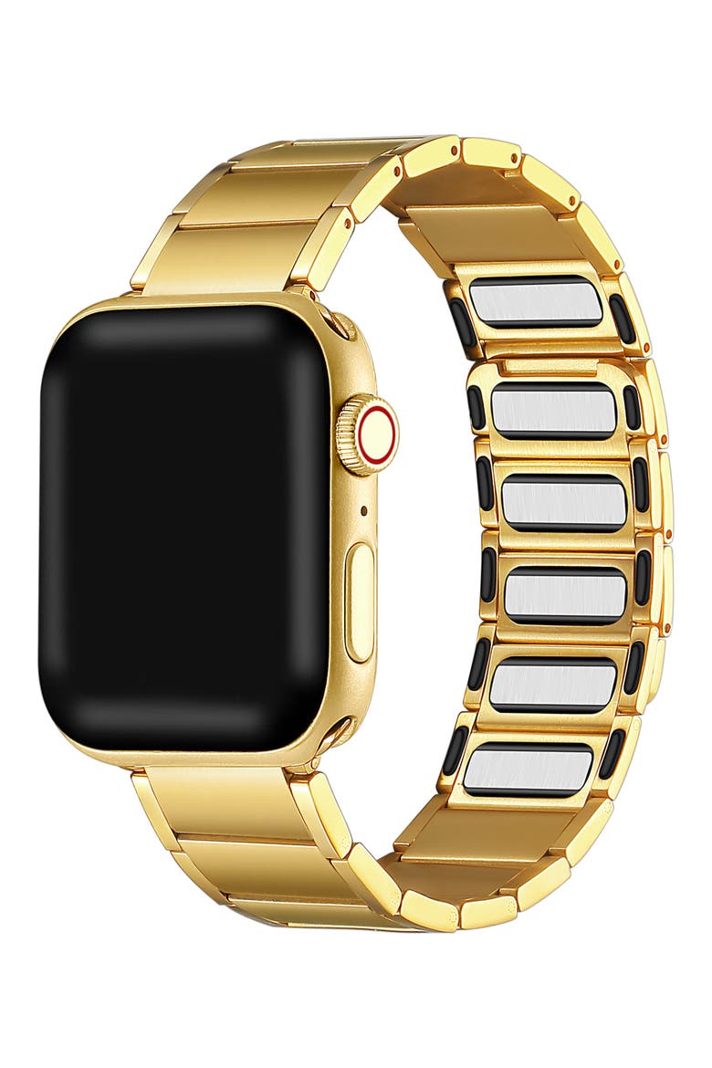 Wide Link 23mm Magnetic Apple Watch® Bracelet Watchband, Main, color, YELLOW GOLD