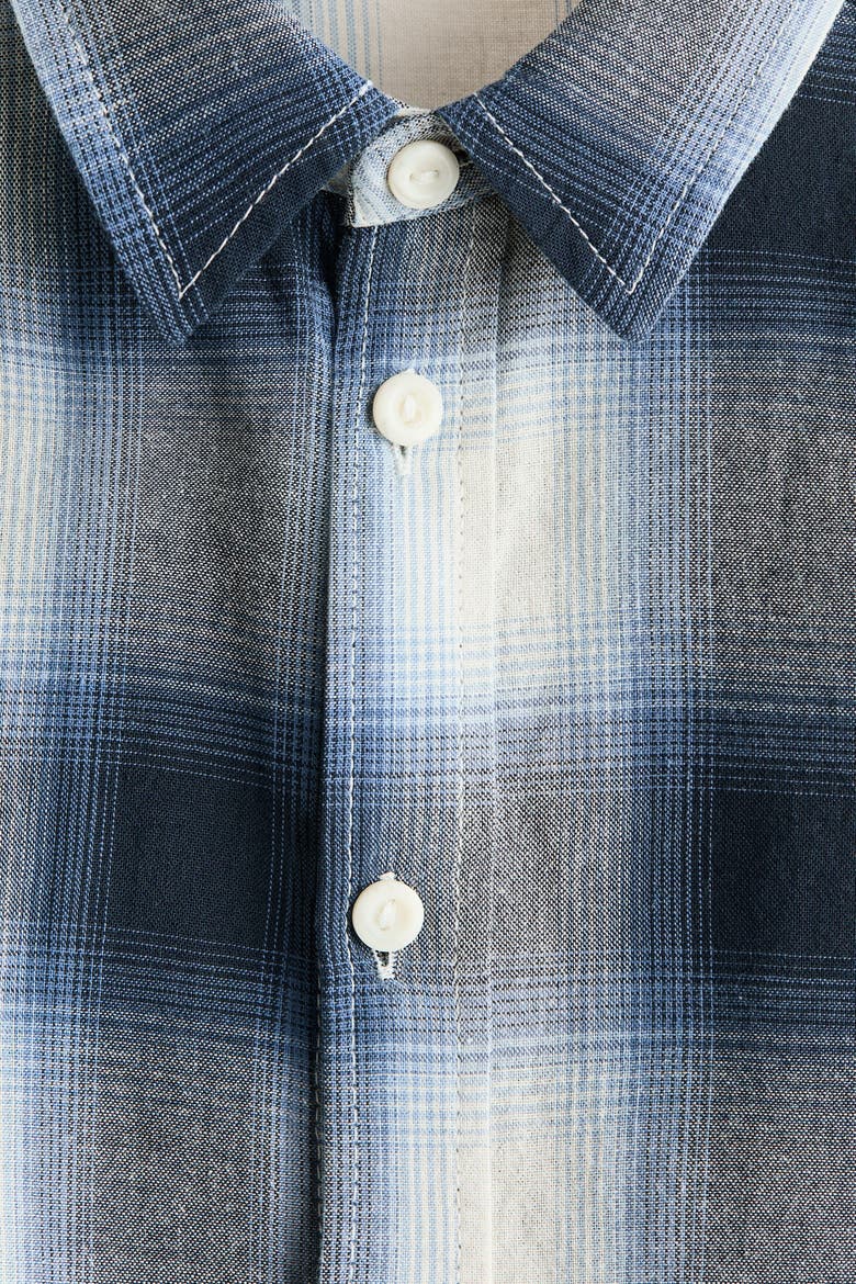 Cotton Shirt, Alternate, color, Gray/plaid