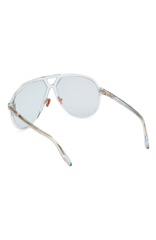 Tom Ford Bertrand 64mm Gradient Oversize Pilot Sunglasses In Blue