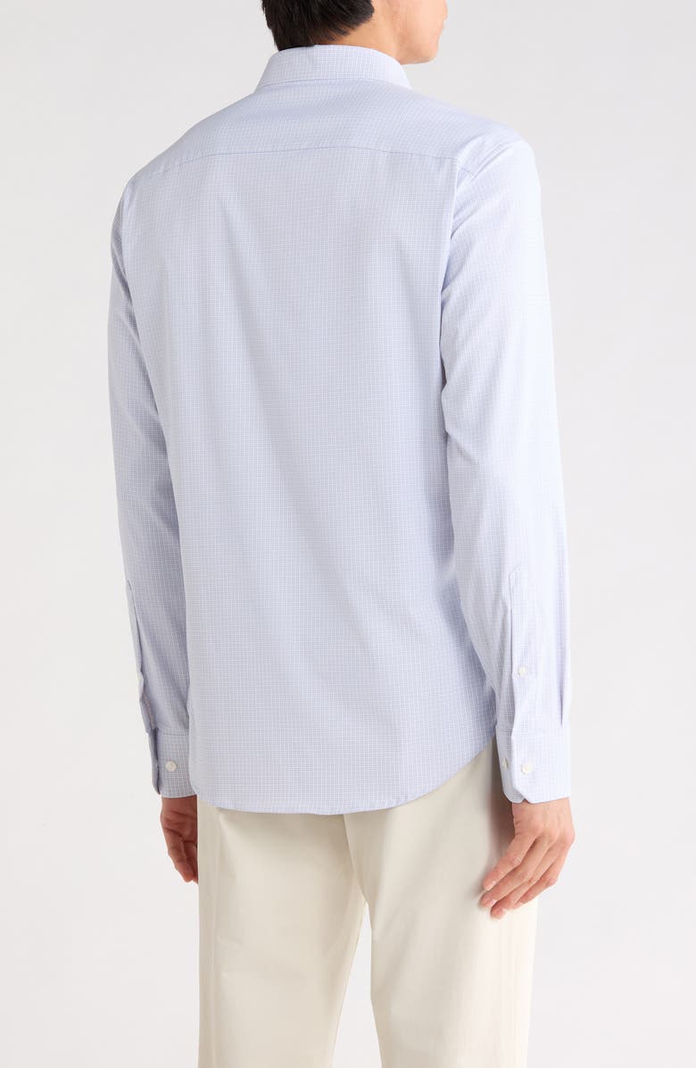 Bonobos Tech Button Up Shirt, Alternate, color, Blue Purple Check