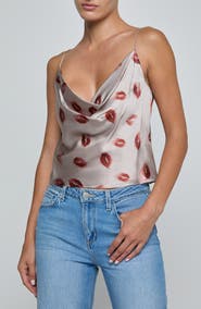 L'AGENCE Calista Cowl Neck Camisole