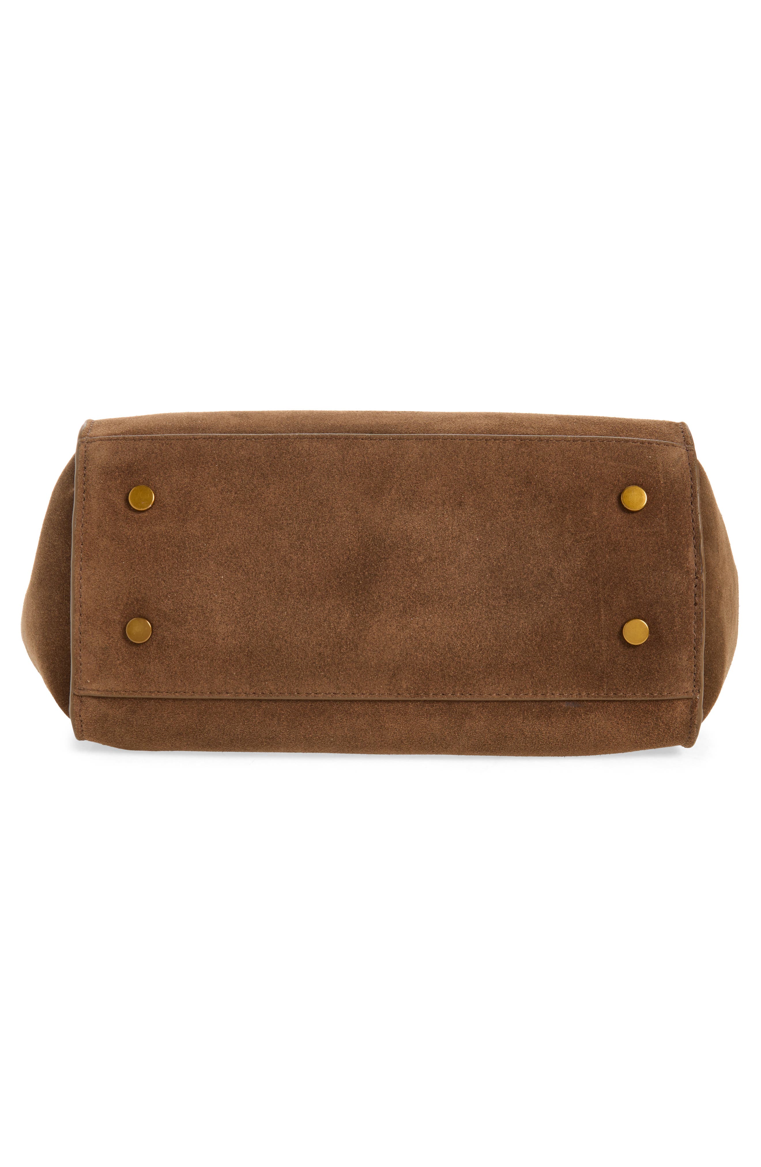 Small Sloane Leather Shopper, Alternate, color, BROWN