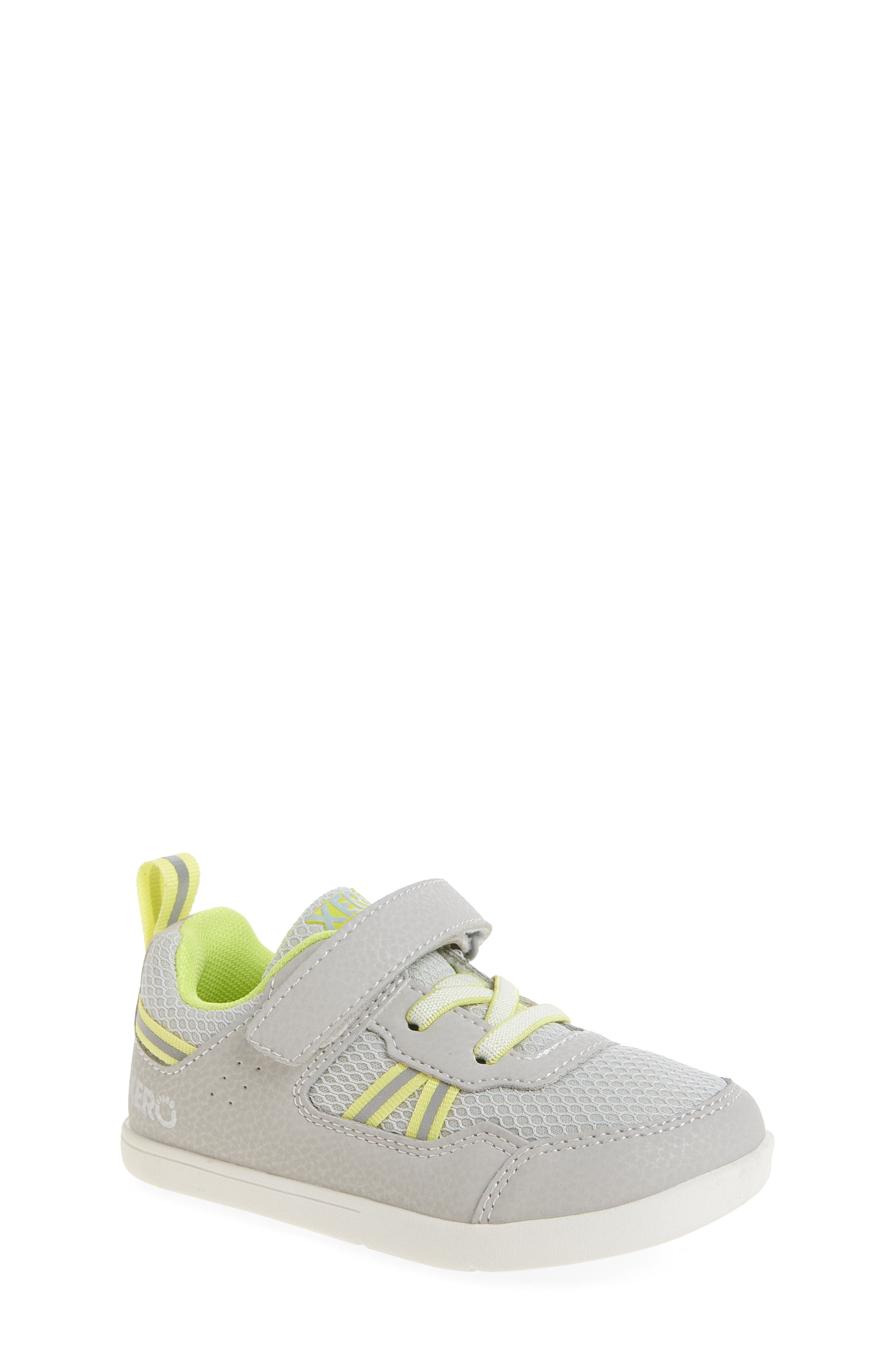 XERO SHOES Kids' Prio Sneaker, Main, color, Lunar Rock/Sunny Lime