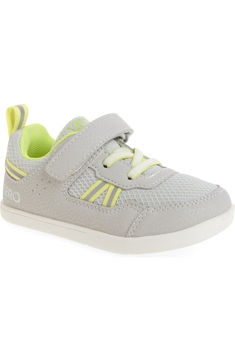 XERO SHOES Kids' Prio Sneaker, Main, color, Lunar Rock/Sunny Lime