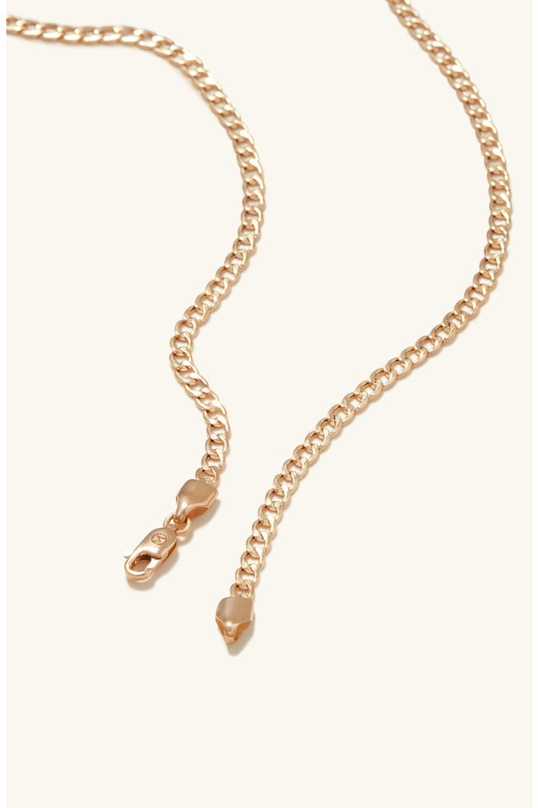 Flat Curb Chain Necklace, Alternate, color, 14k Yellow Gold