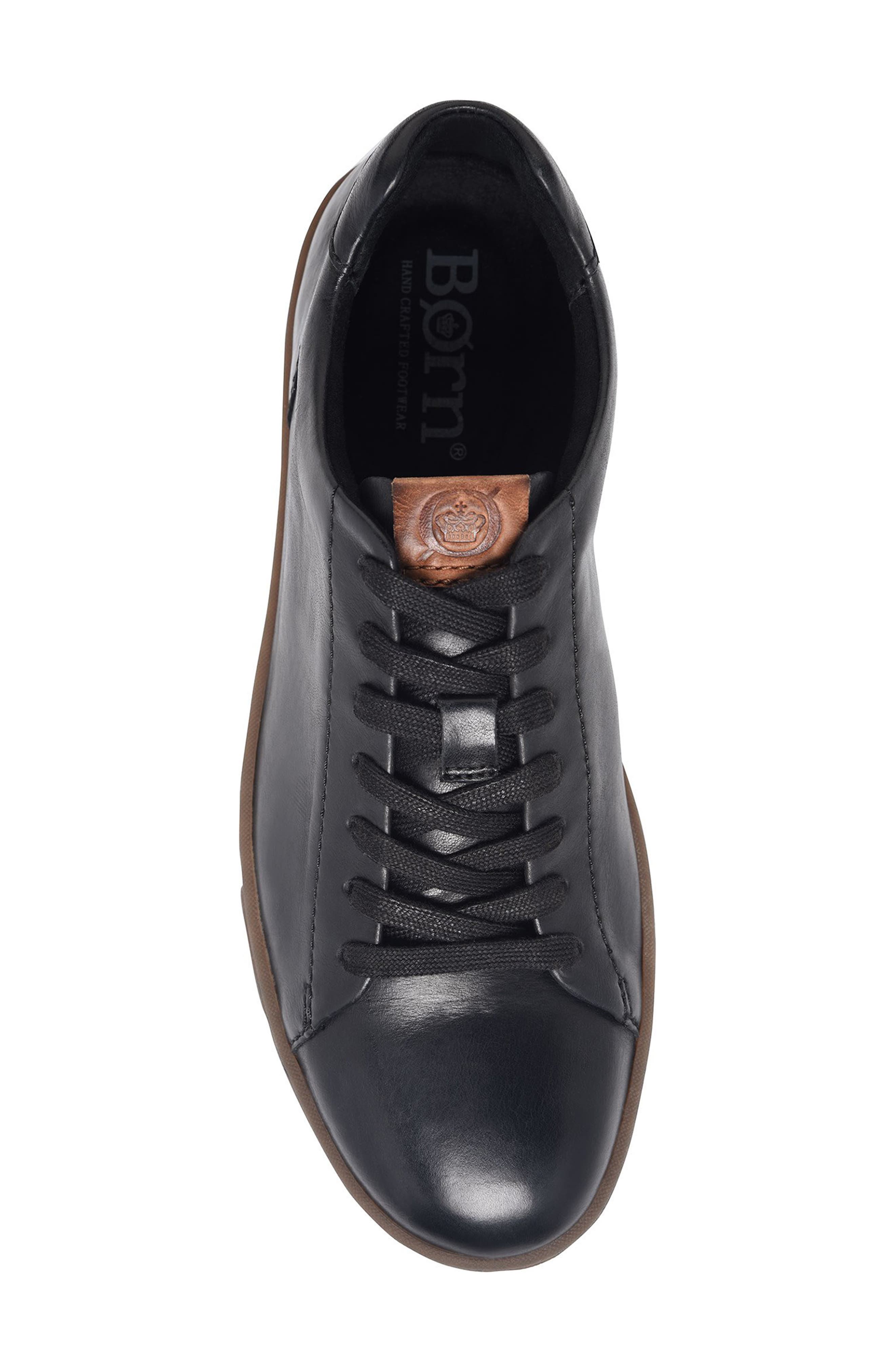 Børn Aden Sneaker, Alternate, color, Black/Tobacco Bottom