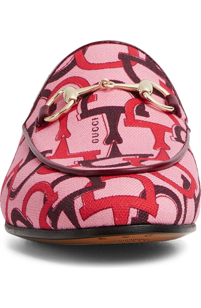 Gucci New Jordaan Horsebit Canvas Loafer, Alternate, color,