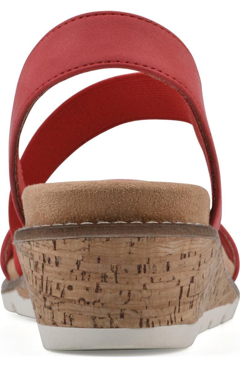 CLIFFS BY WHITE MOUNTAIN Tinnley Wedge Sandal, Alternate, color, Red Nubuck