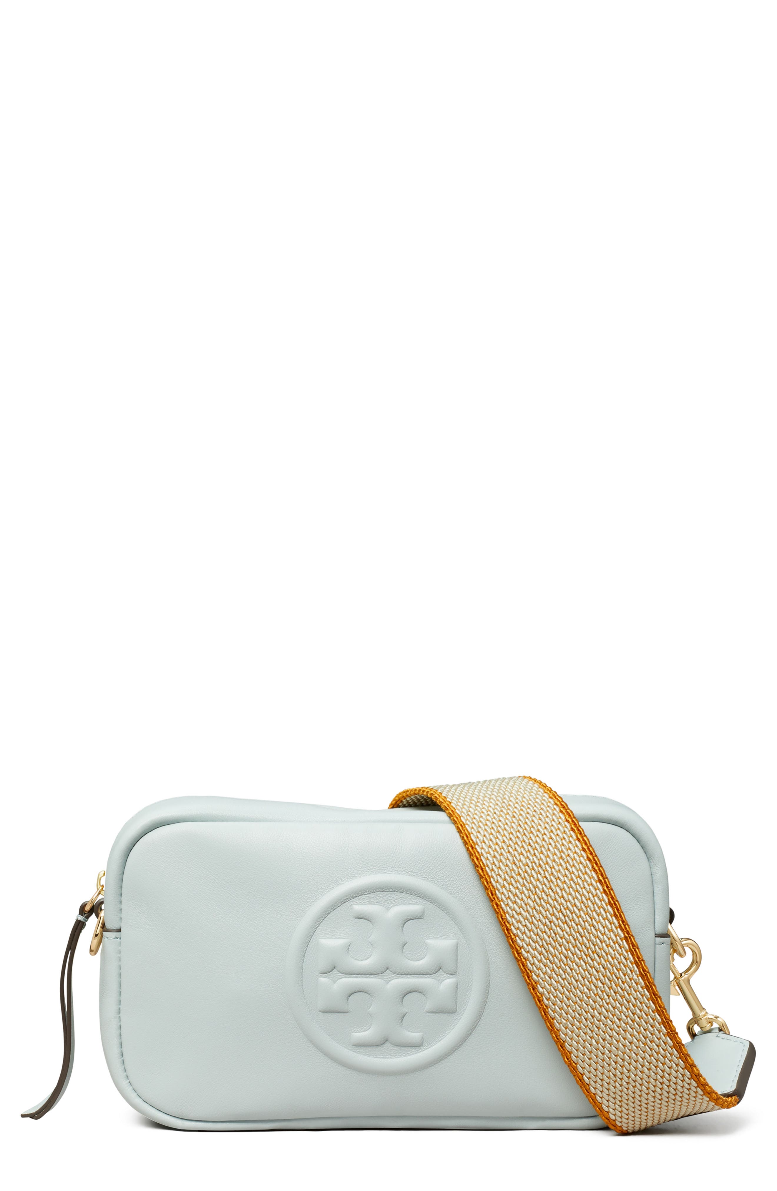 Mini Miller Soft Leather Crossbody Bag, Main, color, LIGHT SEA