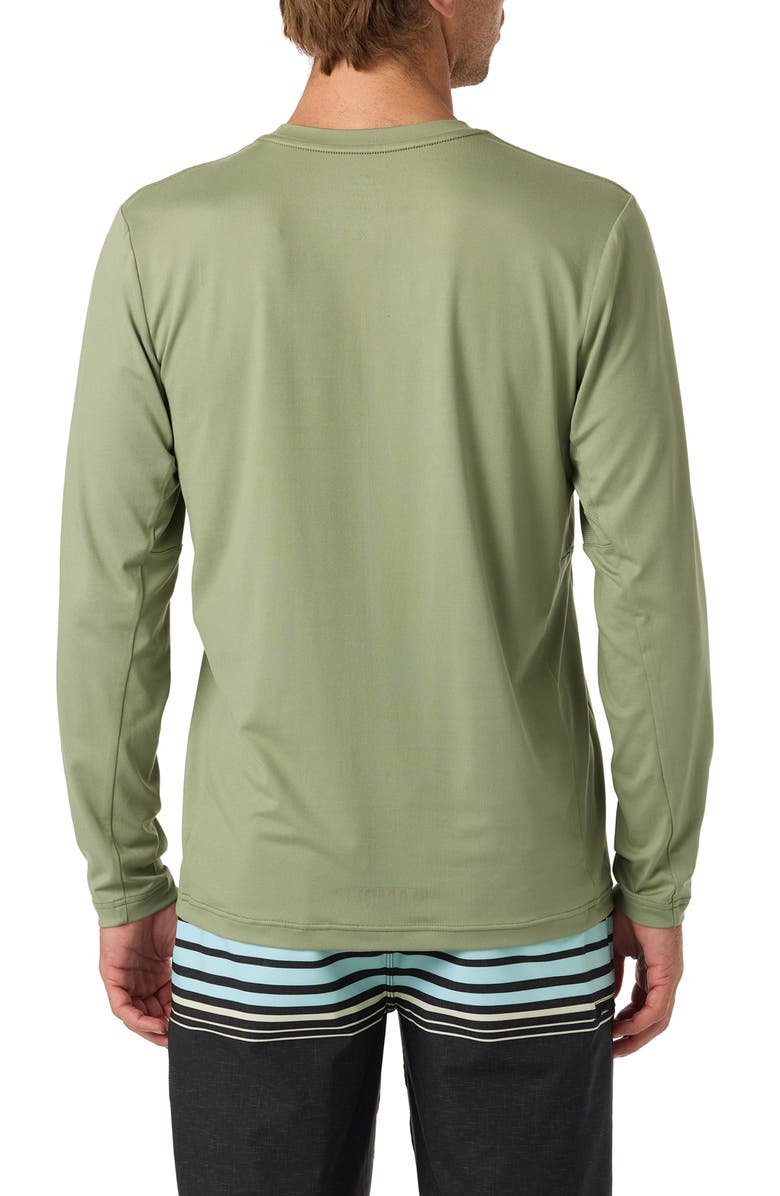 O'Neill Block UPF Performance Graphic Long Sleeve T-Shirt, Alternate, color, Oil Green
