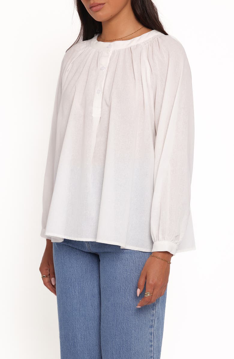 Petal & Pup Irisa Woven Cotton Shirt, Alternate, color, White