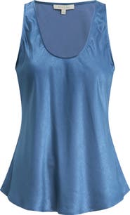 Favorite Daughter Clean Cut Satin Tank