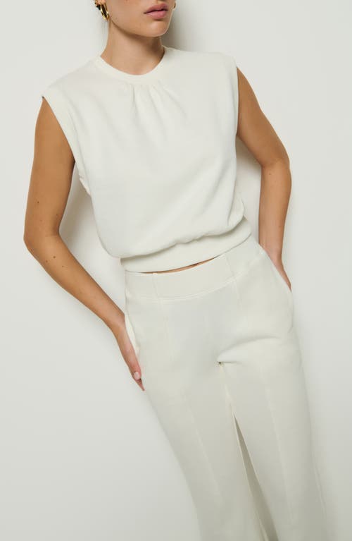 Nation Ltd Billie Sleeveless Sweatshirt In Porcelain