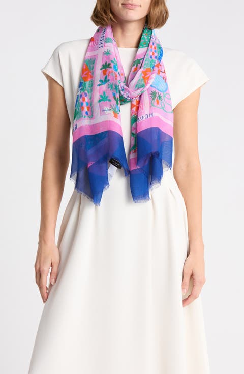Rooftop Scenes Oblong Scarf