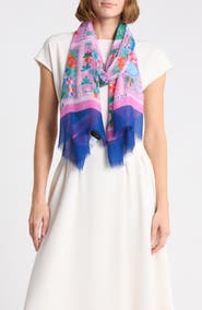 Kate Spade Rooftop Scenes Oblong Scarf