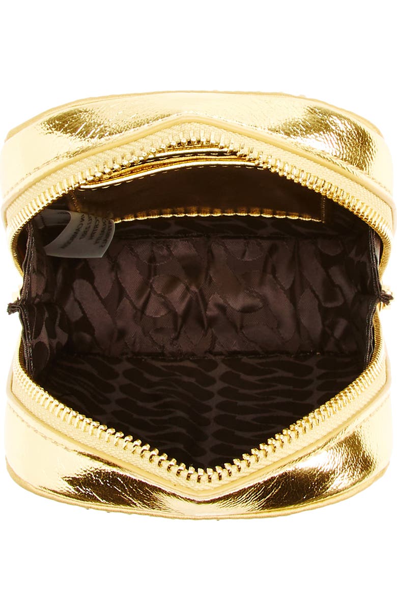 Rebecca Minkoff Crystal Embellished Crossbody Phone Bag, Alternate, color, Gold