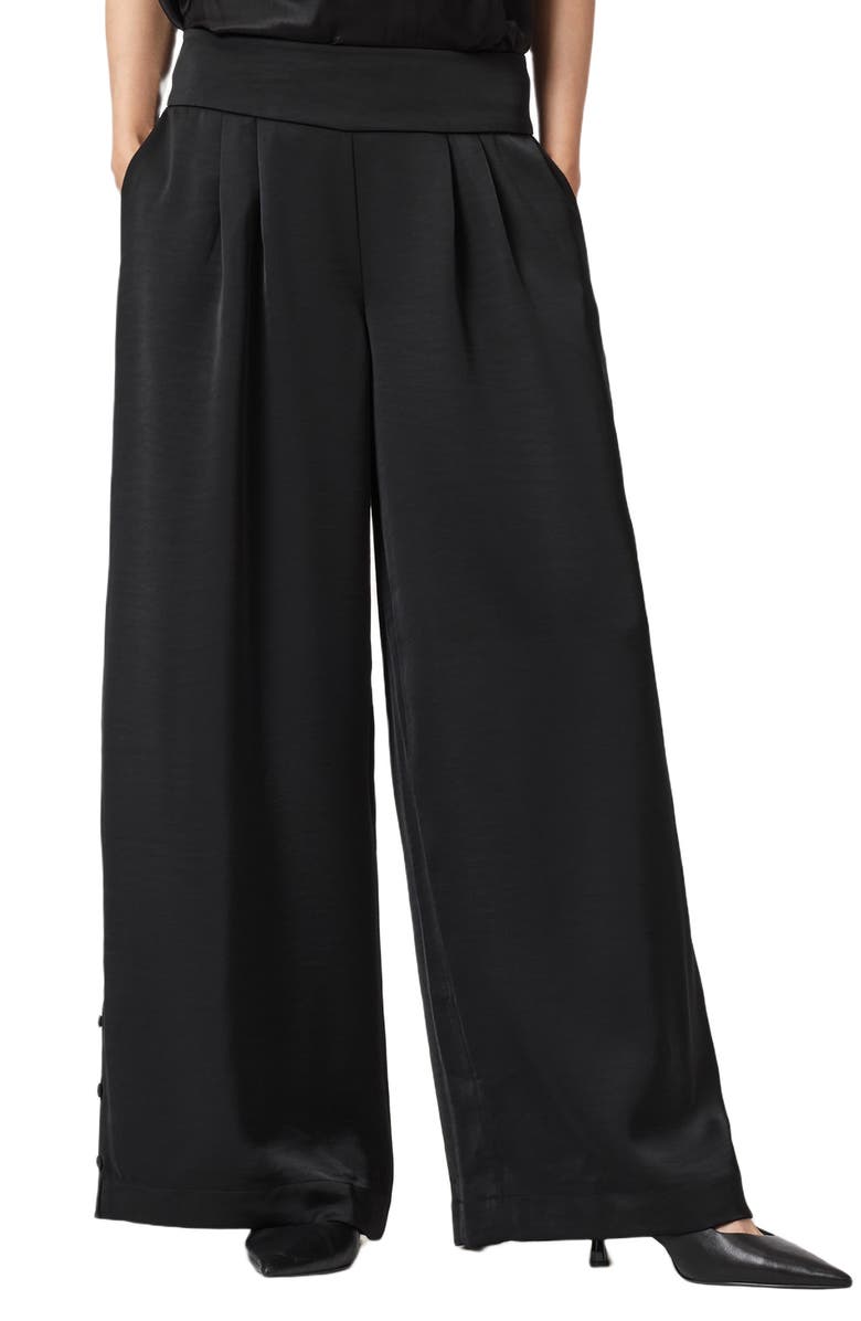 AllSaints Leanne Wide Leg Pants, Main, color, 