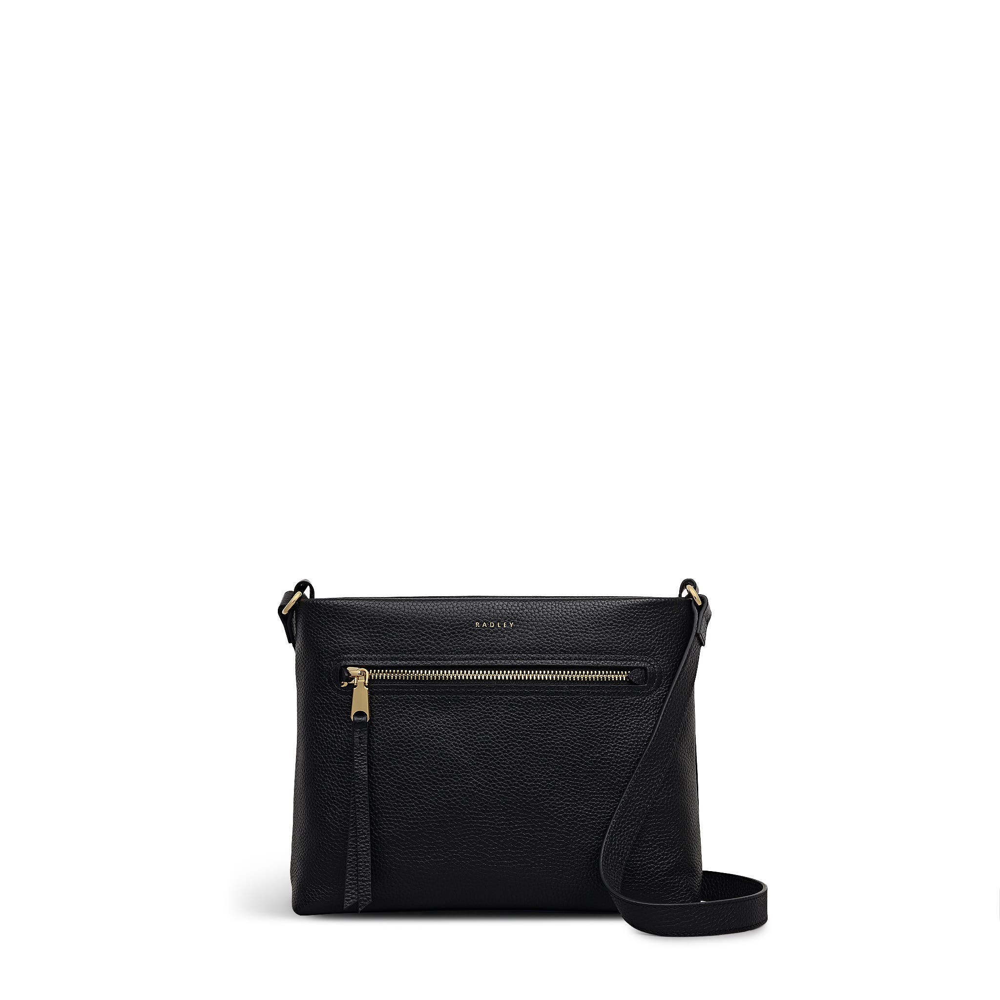 Radley Pickwick Small Ziptop Crossbody Bag, Main, color, Black