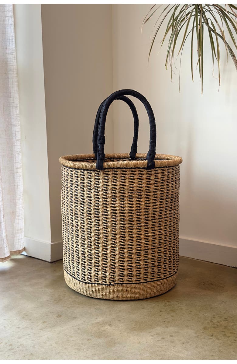 Mbare Laundry Hamper, Alternate, color, Vertical Stripe