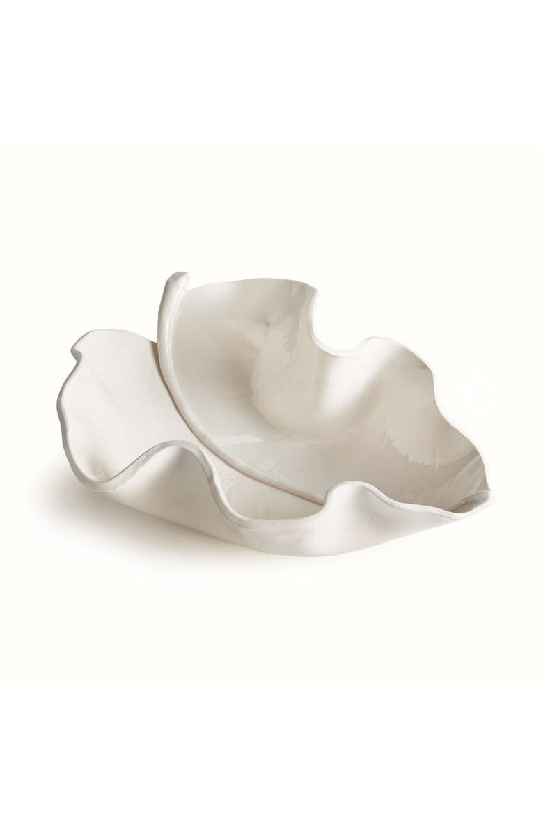 Napa Home & Garden Moricento Leaf Sculpture, Main, color, White