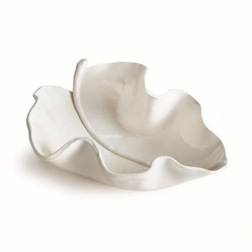 Napa Home & Garden Moricento Leaf Sculpture In White