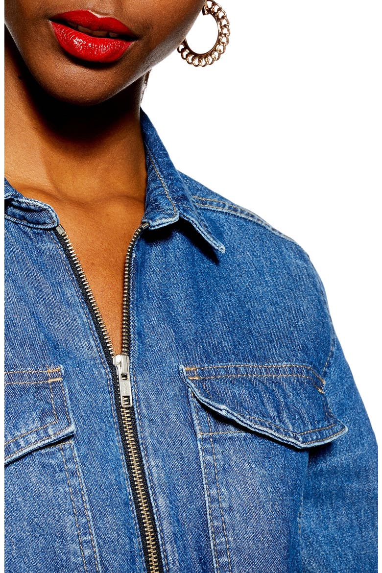Denim Utility Boilersuit, Alternate, color, MID DENIM