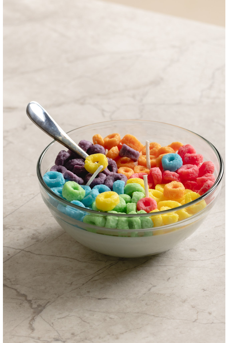 Fruit Loops Cereal Candle, Alternate, color, Candle & Loops