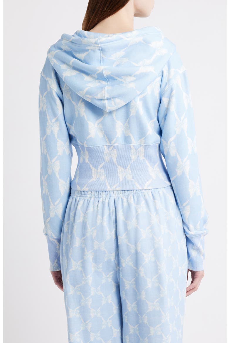 Arienne Ribbon Print Hoodie, Alternate, color, CHILLED BLUE